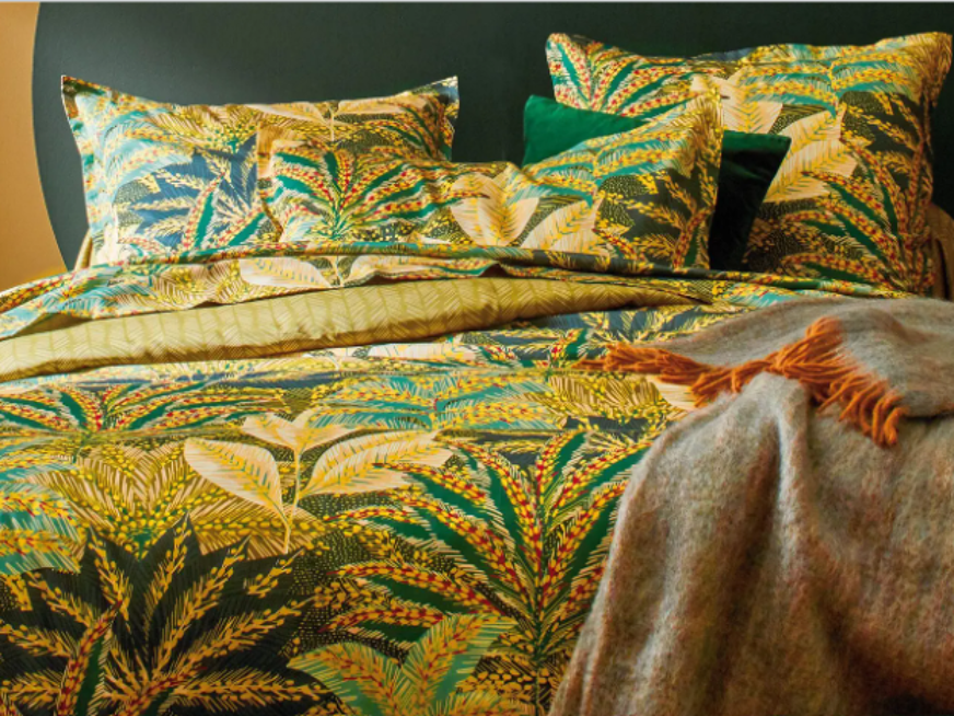 parure de lit blanc des vosges